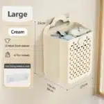 Foldable Laundry Basket Modern Foldable Laundry Basket Plastic Wall-mounted Storage Bin For Clothes Balcony Storage