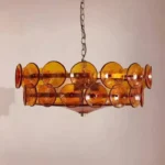 Nordic Style Designer Led Chandelier Restaurant Study Living Room Colored Glass Pendant Light Luxury Postmodern Indoor