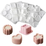 Silicone Mousse Cake Mold Square Flower Easy Using Non-stick Chocolate Dessert Baking Mold for Cake Decorating DIY Bakeware Tool