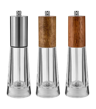 Manual Pepper Grinder Sea Salt Pepper Mill Acrylic Ceramic Core Grinder Kitchen Pepper Grinding Seasoning Bottle Cooking