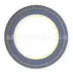 European Geometric Pattern Ceramic Dinner Plate Restaurant Hotel Tableware Bone China Dishes Steak Pasta Plate Kitchen