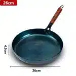 Cast Iron Frying Pan Hand hammering Uncoated Skillet Fried Egg Steak Kitchen Pan for Gas Stove Induction Cooker 30cm – base