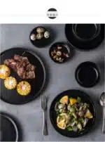 Nordic Ceramic Tableware Matte Glazed Japanese Style Ins Style Dishes Sets Salad Soup Bowl Flat Plate Dinnerware Dinner Set