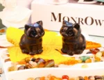 Obsidian Cat Crystal Figurines Cat Gifts Decor Gifts for Mom Women Men Lucky Cute Cat Statue Room Desk Decor - Image 2