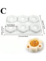 Silicone Pudding Cup Mold Chocolate Mousse and Cake Decorating Tools Bakeware Dish Muffin Pan Non-Stick Baking Supplies - Image 10