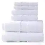 6PCS / 3PCS Luxury Lace Embroidered Cotton Towel Set Bath Towels Face Towel Hand Towel Washcloths Quick Dry Soft Terry