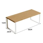 Simple Houseware Cabinet Organizer Shelf Kitchen Counter Shelves Kitchen Storage Spice Rack Stackable Metal and Engineered Wood - Image 27