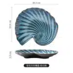 Creative Kiln Transformation Ceramic Plate Restaurant Homestay Special Tableware Personalized Shell Plate Conch Plate – in a