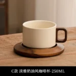 250ML European Style Porcelain Coffee Mug Creative Breakfast Milk Mug Exquisite Afternoon Tea Flower Tea Coffee Latte Cup
