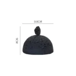 Black Cement Tableware Dinner Plate stone Sashimi sushi Disc Dry Ice Tray Plate Dessert Plates Dim Sum Dish Steak Plates Bowl