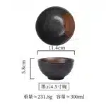 4.5inch Japanese Ceramic Rice Bowl Porcelain Dishes Pretty Restaurant Table Top items Soup Noodles Sauce Bowls Dinnerware