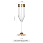 Luxury Wine Crystal Glasses Transparent Champagne Brandy Whisky Glass Cup Home Unleaded Bar Wedding Party Drinkware Barware