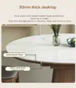 Slate Extendable Round Dining Table – styled in a modern Round Dining Tables setting