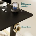 JHK Electric Standing Computer Desk Height Adjustable Workstation Ergonomic Work Table with Metal Frame For Home Office
