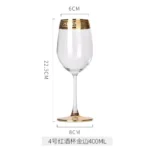 Luxury Wine Crystal Glasses Transparent Champagne Brandy Whisky Glass Cup Home Unleaded Bar Wedding Party Drinkware Barware