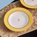 Swan Theme Serving Plate Dessert Soup Plate Fish Plate Large Round Tray Luxury Tableware for Home Use Ceramic China Bone