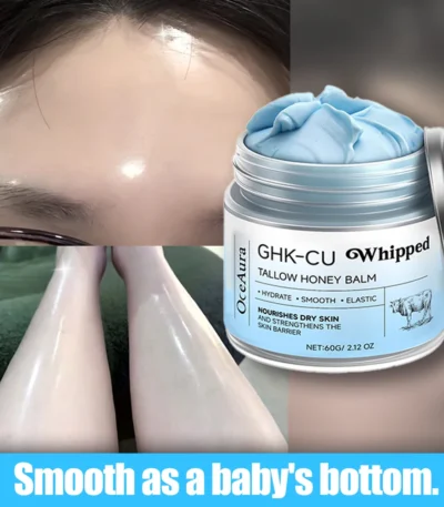 Copper Peptides PDRN GHK-Cu Beef Tallow for Skin Blue Balm Manuka Honey Face and Body Moisturizer Mature Dry & Sensitive