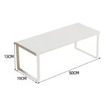 Simple Houseware Cabinet Organizer Shelf Kitchen Counter Shelves Kitchen Storage Spice Rack Stackable Metal and Engineered Wood - Image 18