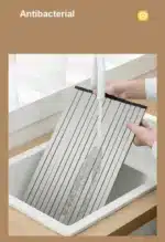 304 Stainless Steel Dish Drainer Roll Up Dish Drying Rack Shelf Folding Cutting Board Sink Washbasin Chopping Board Kitchen
