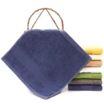 Soft Square Hand Towels 100% Cotton Small Face Towel Pure Absorbent Child Washcloth 34x34cm for Face Wash And Facial Care