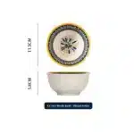 Nordic Style Ceramic Rice Bowl Underglaze Japanese Breakfast Bowl High Aesthetic Value round Shape Dinnerware Set – in a