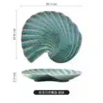 Creative Kiln Transformation Ceramic Plate Restaurant Homestay Special Tableware Personalized Shell Plate Conch Plate