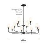 American Style LED Pendant Lamp Modern Minimalist Chandelier Kitchen Island Restaurant Bar Living Room Home Decor Factory