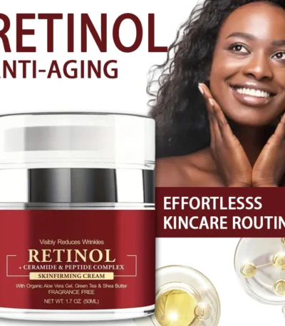 Instant Retinol Cream Face Moisturizer Collagen Firming Lifting Fade Fine Lines Smoother Korea Repair Skin Care