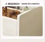 Compact LED Makeup Vanity Desk with Stool and Mirror – close-up detail
