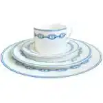 European Ceramic Western Dinner Plate Set, Steak Plate, Coffee Salad Tray, Dinnerware, Full Set, Simple Design, 10 ", 4 Pcs