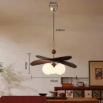 2026 Wabi Sabi Wicker Hanging Chandelier Light Fixture Vintage Glass Bubble Pendant Lamp For Dining Room Bedroom Living Room