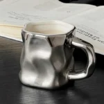 Creative Irregular Pitted Ceramic Coffee Cup 30ml Afternoon Tea Dessert Tea Cup Simple Office Mug Couple Mug Gift Home Decor