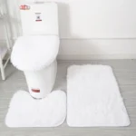 3Pcs/set Bath Mat Set Soft Fluff Shower Carpet Non-slip Floor Mat for Bathroom Toilet Rugs Toilet Lid Cover Bathroom Products - Image 7