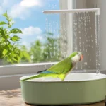 Parrot Bathtub Accessory Bathing Box Parrot Shower Bird Bathtub Bird Bath Shower for Conure Budgie African Grey Garden