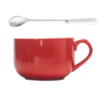 750ml Large Capacity Ceramic Milk Coffee Mug With Spoon Breakfast Oatmeal Milk Tea Ceramic Cup Instant Noodles Bowl For