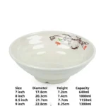 Melamine Noodle Bowl Household Plastic Tableware Restaurant Commercial Ramen Salad Bowl Thickened Not Easily Broken Soup