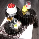 5pcs Buffet Riser Dessert Table Display Set White Cardboard Display Stands for Party Birthday Drink Collectibles Jewelry Show - Image 26