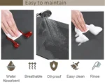 Absorbent Coffee Mat Dish Draining Mat Christmas Holly Pine Kitchen Drying Mat Quick Bathroom Drain Pad Kitchen Faucet