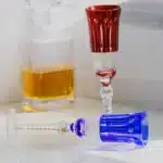 Crystal Flute Champagne Glasses Multicolor Wine Glass Cup Handmade Hand Carved Edo Kiriko Wedding Gift With Gift Box 1PC