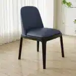 Slate Extendable Round Dining Table – side view