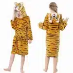 Blue Dinosaur Bath Robe for Boys 3 4 5 6 7 8 9 10 11 12 Years Shark Kids Bath Towel Robe Kigurumi Winter Baby Girls Bathrobe