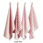 1Pc 50x70cm White Red Plaid Striped Cotton Tea Towel Kitchen Table Napkin Cleaning Cloth Xmas New Year Decor – in a cozy