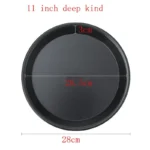 6 to 12inch Premium Non-Stick Pizza Pan Bakeware Carbon Steel Pizza Plate Round Deep Dish Pizza Pan Tray Mold Mould Baking Tools - Image 16