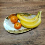 Natural Shell Tray With Golden Metal Edge Mother of Pearl Restaurant Serving Plate Dish Bowl Jewelry Holder Photography
