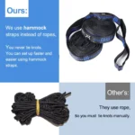 Upgrade Camping Hammock Outdoor Tourist Hanging Hammocks Portable Parachute Nylon Hiking Hammock For Backpacking Travel
