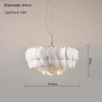 Nordic Ceramic Chandelier Luxury Led Pendant for Living Room Atmosphere Lamp Restaurant Ceiling Light Decor Lámpara De Techo