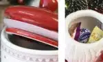 Nordic Santa Claus Ceramic Dishes and Tableware Relief Rice Salad Bowl Western Style Flat Plate Cup Teapot – top view