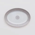 Newest Mosaic Patterned Grid-Shaped Dinner Plate Coffee Cup & Saucer Set Bone Coffee Sets Glasses Gold Outline Plates