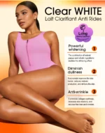 LKIAE Clear Arbutin Pawpaw Whitening Body Lotion, Moisturizing Cream, Improve Rough Skin, Remove Dark Spots, Melanin
