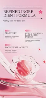 Glutathione Niacinamide Body Lotion Skin Brightening Hydrate Revitalize Even Skin Tone Whitening Face Bleaching Lightening
